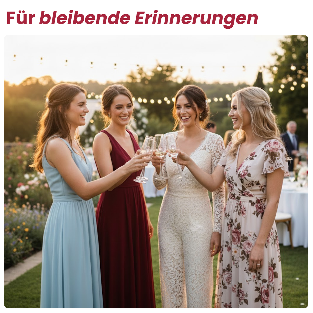 Champagnerglas Roséblüte