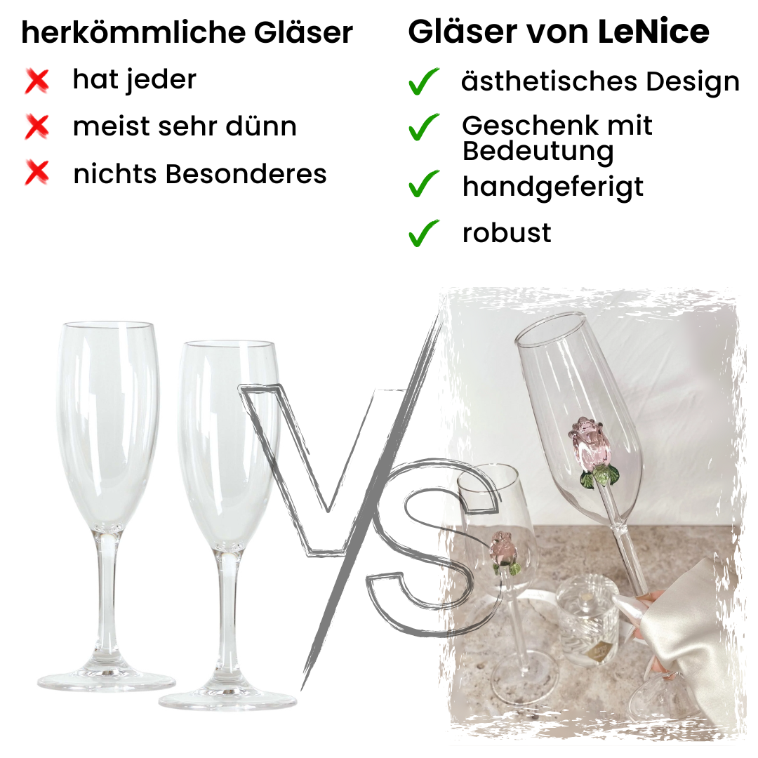 Champagner Glas | Rose