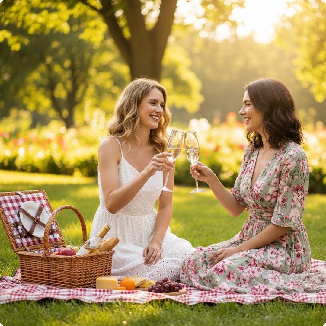 Champagnerglas Roséblüte